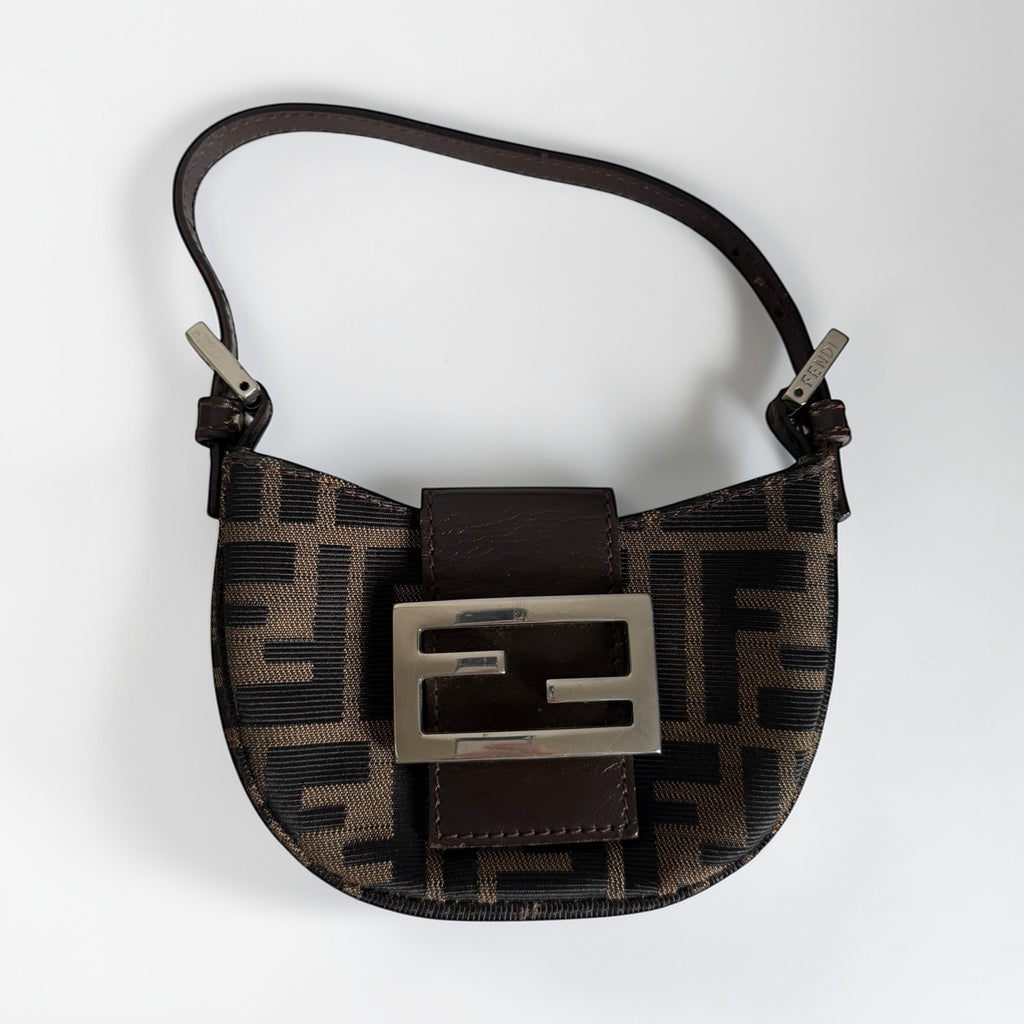 Fendi zucca croissant bag