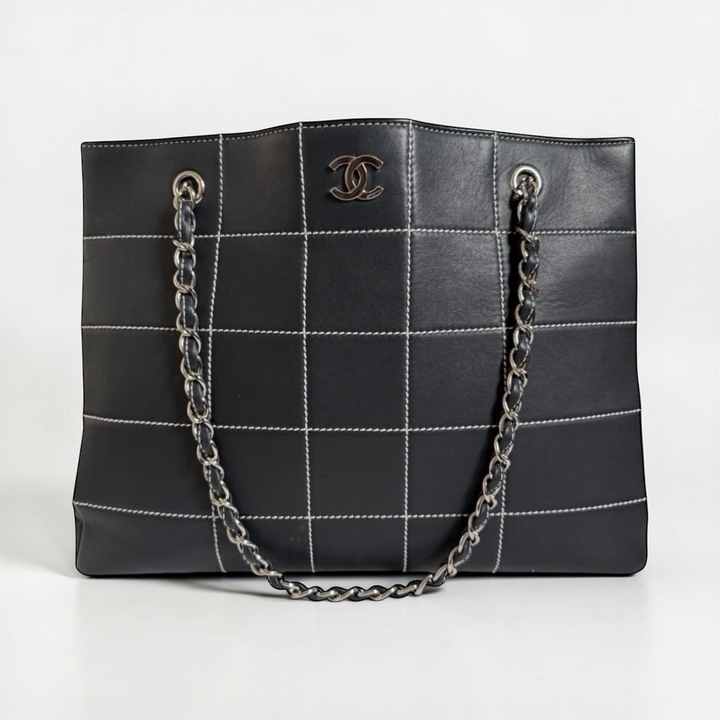 Chanel wild stitch shopping tote