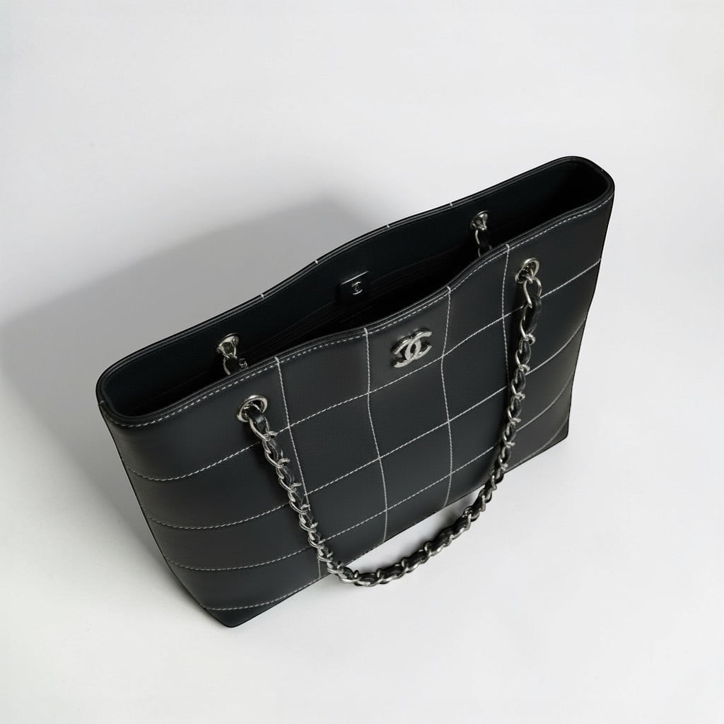 Chanel wild stitch shopping tote