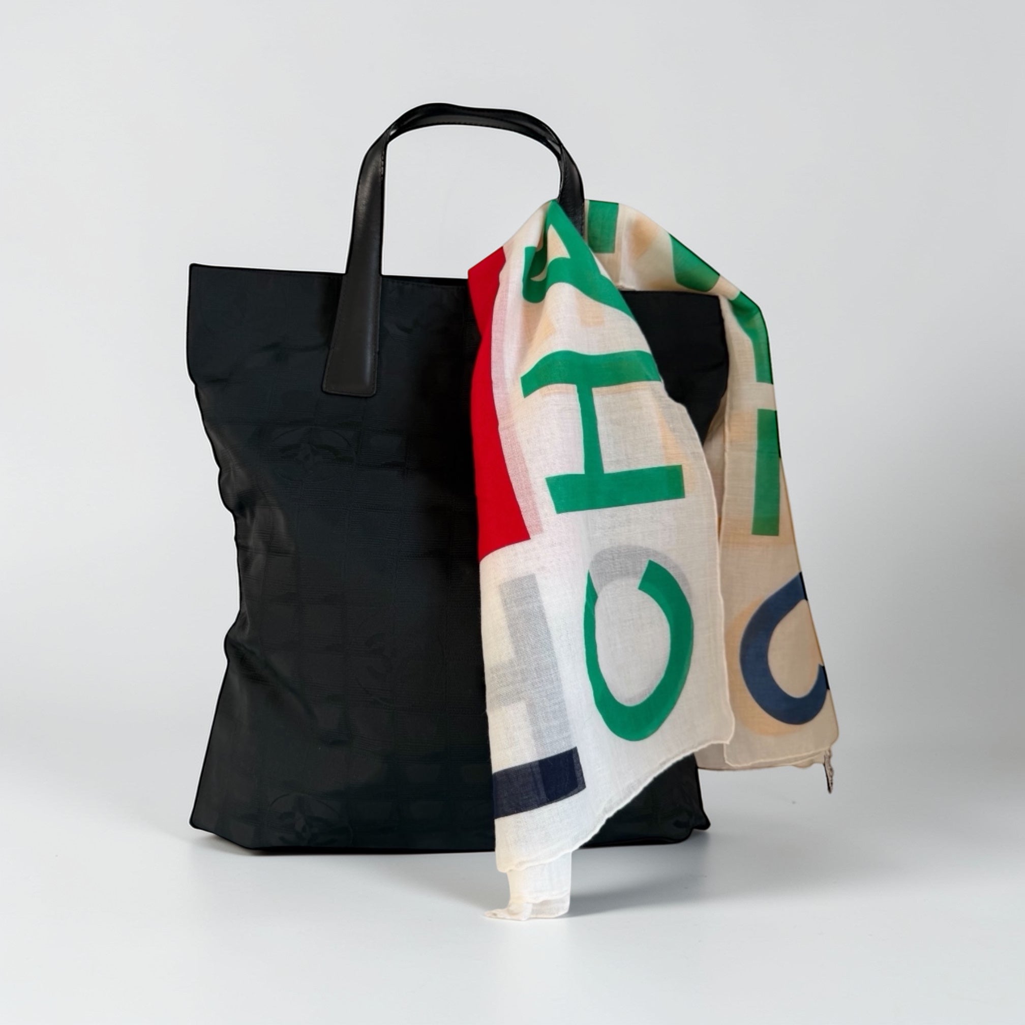 Chanel nylon travel tote