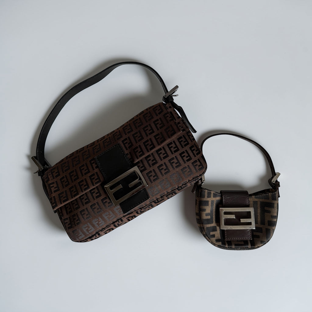 Fendi zucca croissant bag