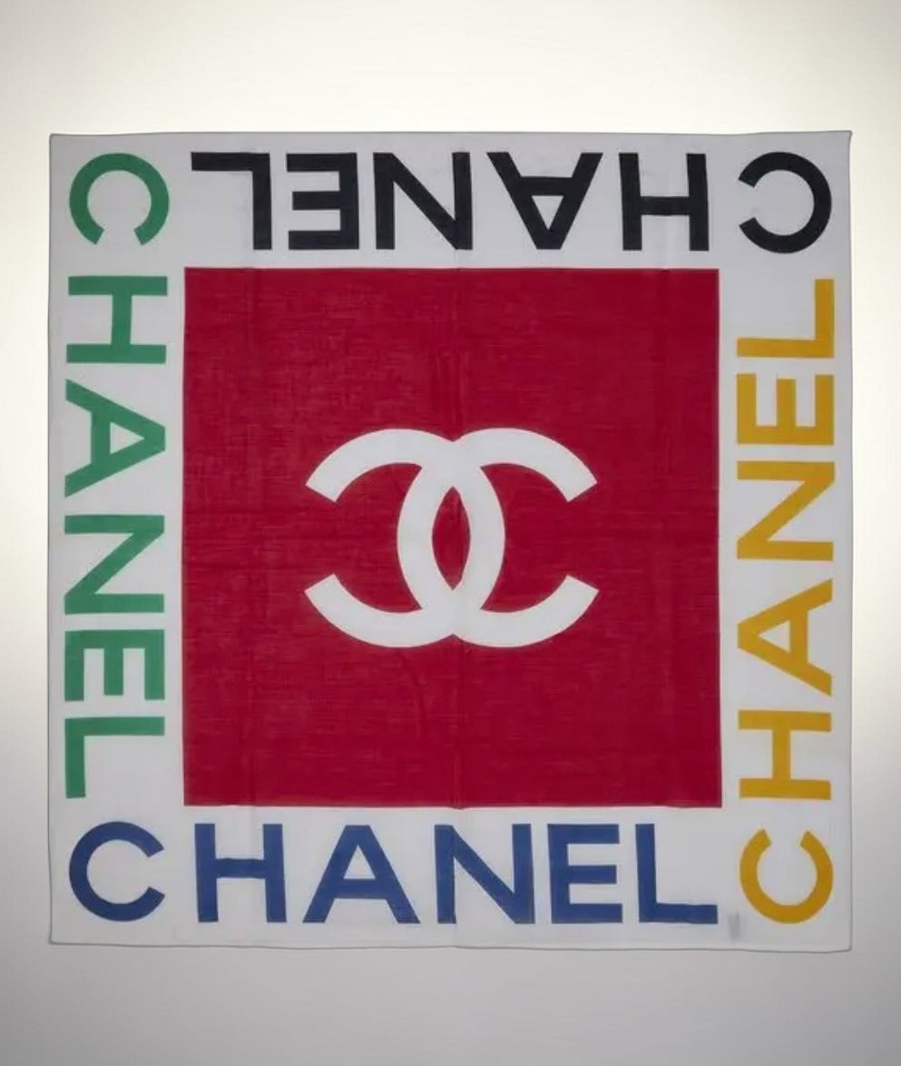 Chanel printed scarf